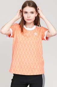 adidas Originals 3 Stripes Tee oranžové