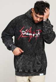 Diamond Supply Co. Diamond X Slayer Hoodie tmavě šedá