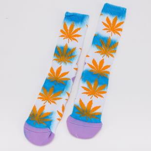 HUF Tiedye Plantlife Sock bílé / oranžové / modré / fialové