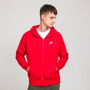 Nike M NSW Club Hoodie FZ červená