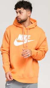 Nike M NSW Club Hoodie PO BB G světle oranžová