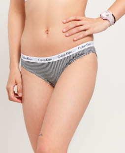 Calvin Klein Bikini - Slip 3 Pack černé /světle modré / bílé