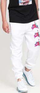 Jordan M J JMC Fleece Pant bílé