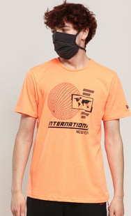New Era Graphic Tee New Era neon oranžové