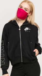 Nike W NSW Air Hoodie FZ Fleece BB černá
