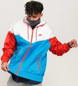 Nike M NSW HE WR Jacket HD modrá / červená / bílá