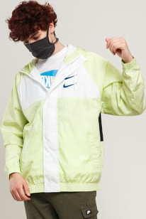 Nike M NSW Swoosh Jacket HD Woven světle zelená / bílá