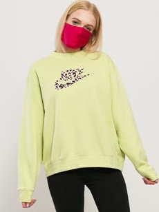 Nike W NSW BB Print Pack Crew světle zelená