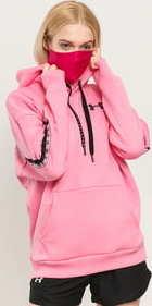 Under Armour Taped Fleece Hoodie růžová