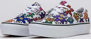 Vans Era Platform (glitter daisies) rainbow / true white