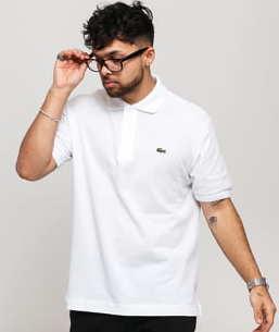 ACOSTE en's Polo T-Shirt bílé