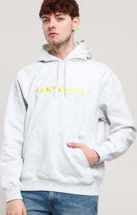 Carhartt WIP Hooded Carhartt Sweat melange světle šedá