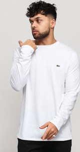 LACOSTE Men's LS T-Shirt bílé