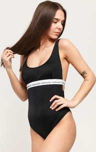 Calvin Klein Open Back One Piece - RP černé / bílé