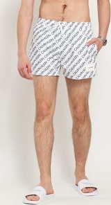 Calvin Klein Short Drawstring - Print bílé / černé