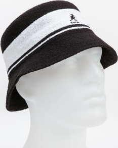 KANGOL Bermuda Stripe Bucket černý / bílý