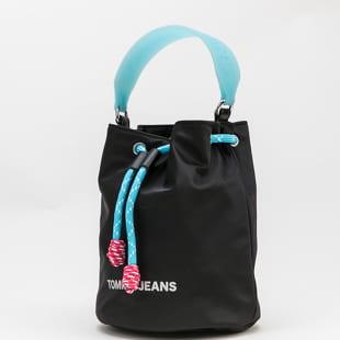 TOMMY JEANS W Nautical Mix Bucket černá / světle modrá