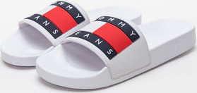 TOMMY JEANS TJ Flag Pool Slide white