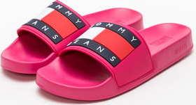TOMMY JEANS TJ Flag Pool Slide blush red