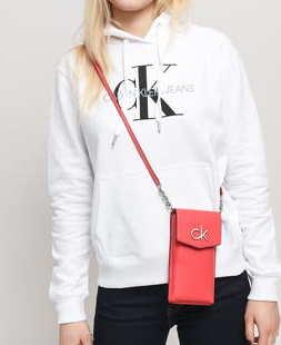 CALVIN KLEIN JEANS Re-Lock Phone Pouch světle červená