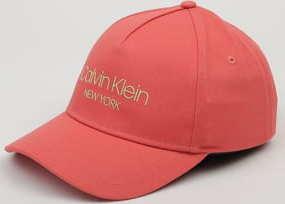 CALVIN KLEIN JEANS NY Baseball Cap světle červená