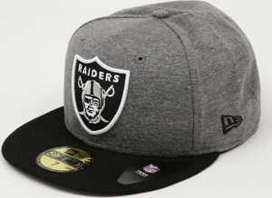 New Era 5950 Jersey Essential Raiders melange tmavě šedá / černá 7 1/8 (56.8 cm)