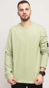 CALVIN KLEIN JEANS M Badge Sleeve LS světle olivové