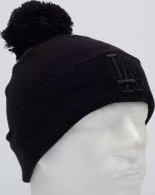 New Era WMNS MLB League Essential Bobble Knit LA černý