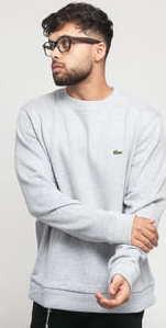 LACOSTE Men's Crewneck Sweatshirt melange šedá