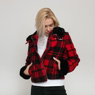 Urban Classics Ladies Plaid Jacket červená / černá