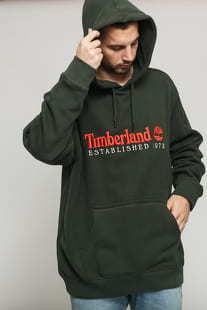 Timberland O-A Hoodie tmavě olivová