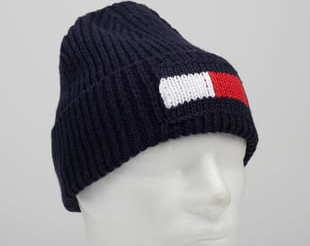TOMMY JEANS M Big Flag Beanie navy