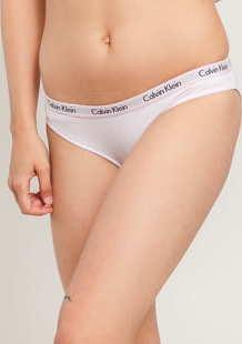 Calvin Klein Bikini - Slip bílé / světle fialové