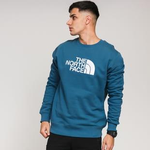 The North Face M Drew Peak Crew tmavě tyrkysová