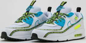 Nike Air Max 90 SE white / blue fury - black - volt