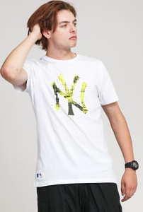 New Era MLB Infill Team Logo Tee NY bílé / limetkové / černé
