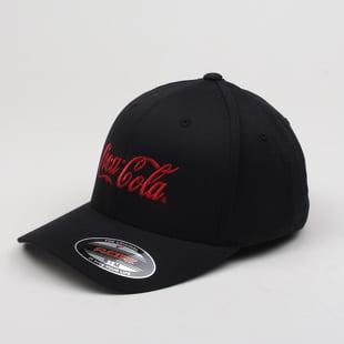 Yupoong Coca Cola Logo Flex Fit Cap černá / šedá