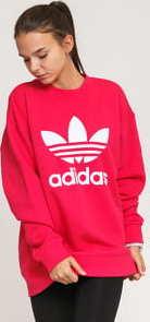 adidas Originals Trefoil Crew Sweat tmavě růžová