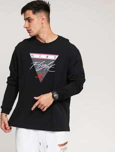 Jordan M J QS LS Tee černé