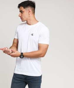 CALVIN KLEIN JEANS Essential Slim Tee bílé