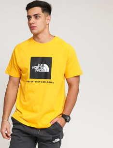 The North Face M SS Raglan Red Box Tee žluté