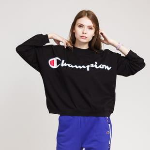 Champion Script Logo High Neck LS Tee černé