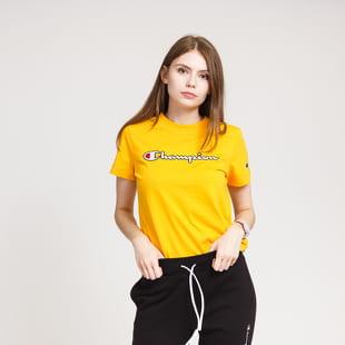 Champion Script Logo Crewneck Tee žluté