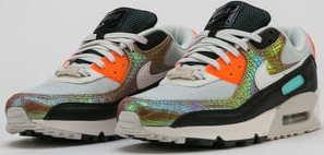 Nike WMNS Air Max 90 light bone / sail - hyper crimson