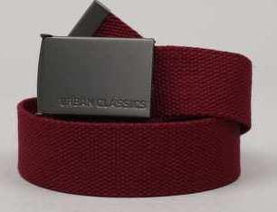 Urban Classics Canvas Belt vínový