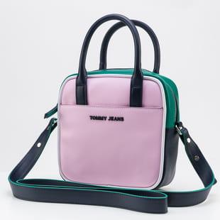 TOMMY JEANS Femme PU Satchel světle růžová / zelená