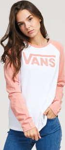 Vans WM Flying V LS Raglan bílé / růžové