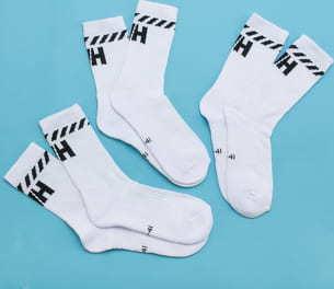 Helly Hansen 3Pack Cotton Sport Sock bílé