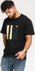 FRED PERRY Tipped Graphic Tee černé