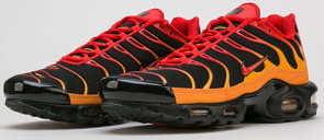 Nike Air Max Plus black / chill red - vivid orange